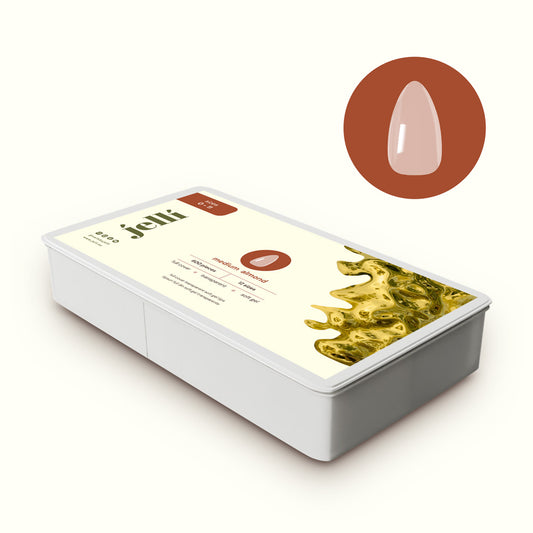 ⚠️‼️ PREORDER ‼️⚠️ jellí - medium almond soft gel tips