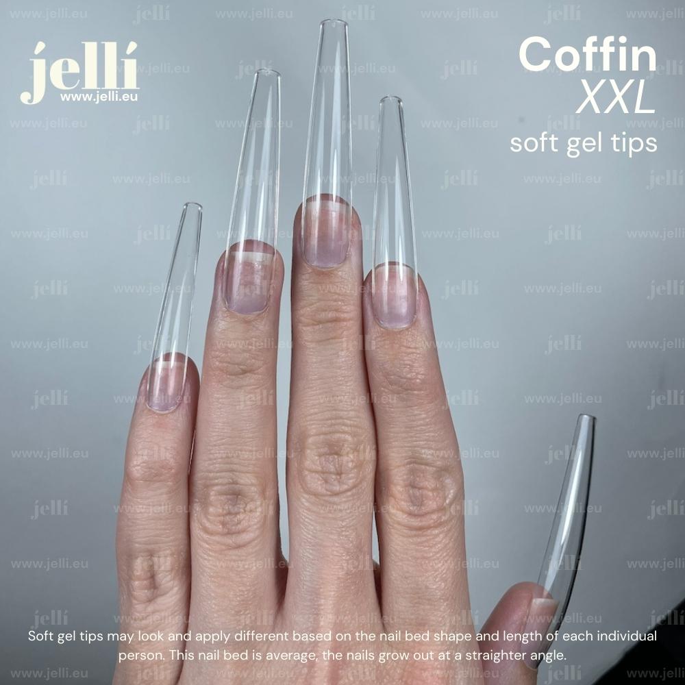 jellí - xxl coffin soft gel tips