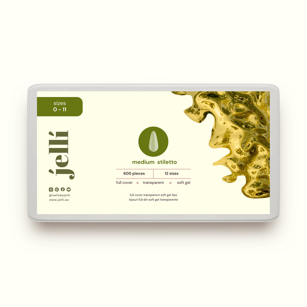 ⚠️‼️PRECOMANDĂ‼️⚠️ jellí - stiletto mediu soft gel tips
