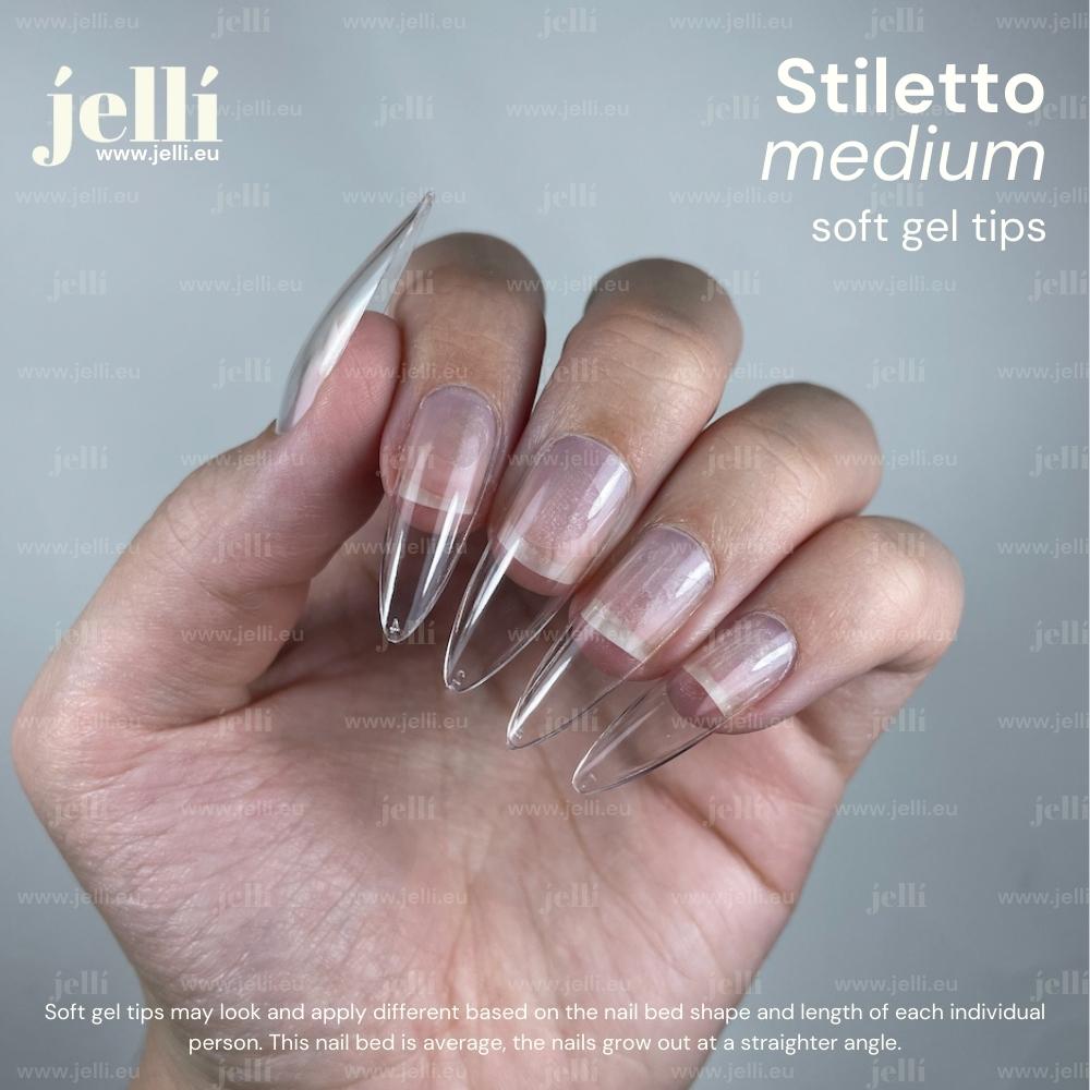 ⚠️‼️PRECOMANDĂ‼️⚠️ jellí - stiletto mediu soft gel tips