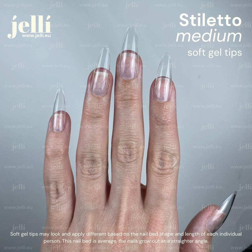 ⚠️‼️PRECOMANDĂ‼️⚠️ jellí - stiletto mediu soft gel tips