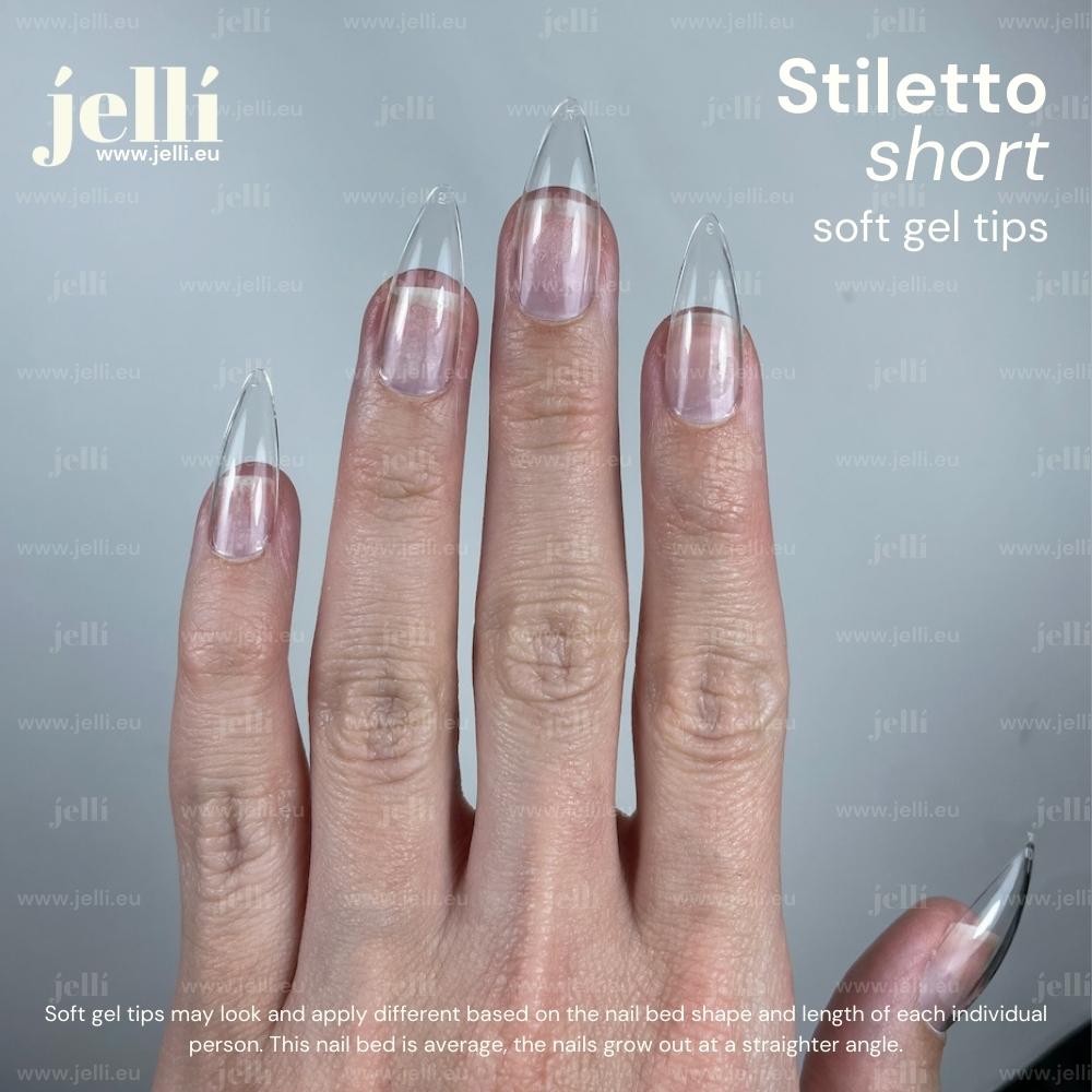 ⚠️‼️ PREORDER ‼️⚠️ jellí - short stiletto soft gel tips