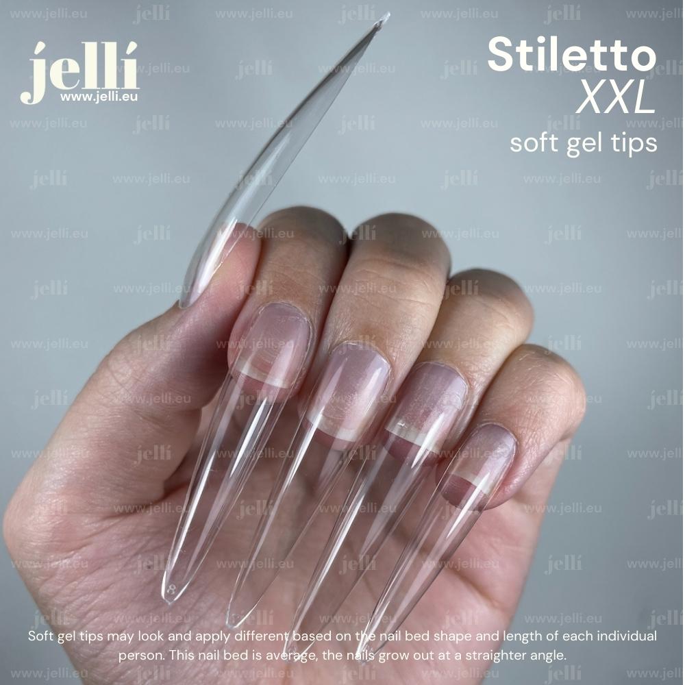 jellí - xxl stiletto soft gel tips