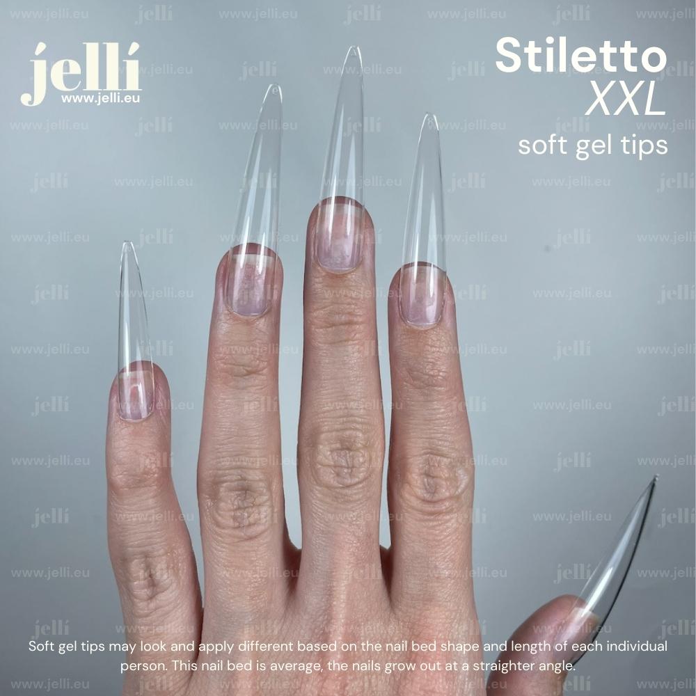 jellí - xxl stiletto soft gel tips