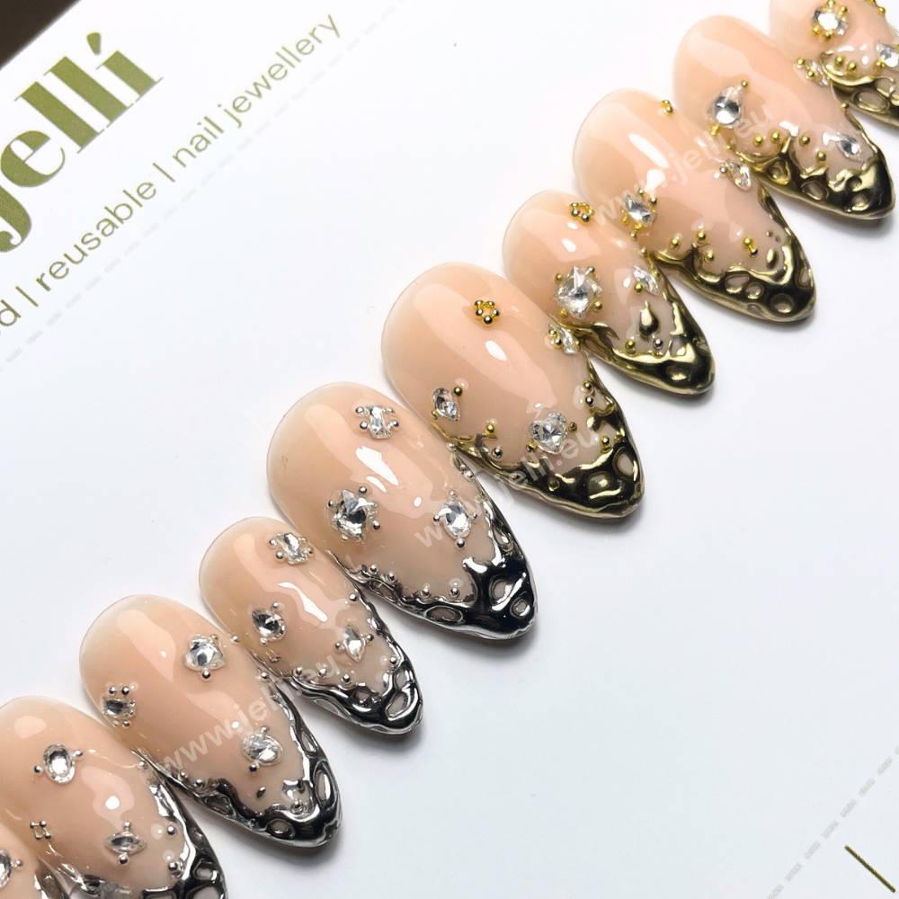 melting jewels - set de unghii press-on custom de lux