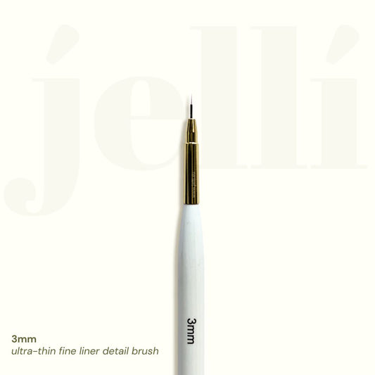 3mm ultra thin detail fine liner brush for nail art & painting
