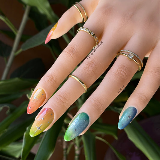 vivid dreams - custom luxury press-on nails set