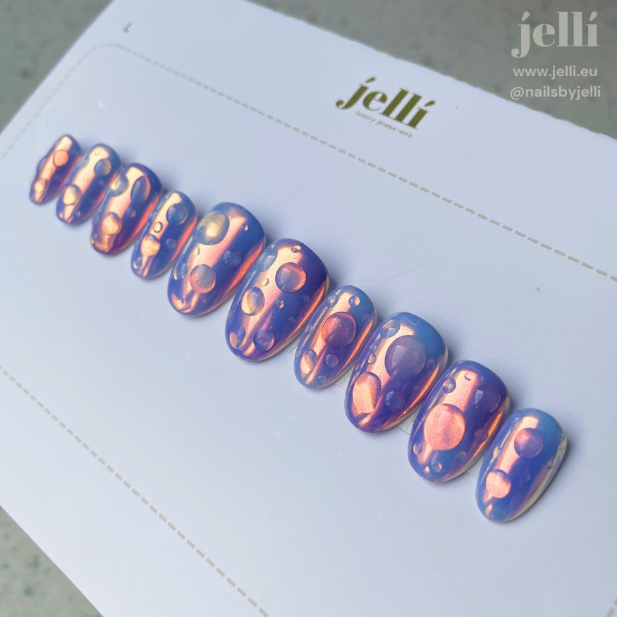 droplets - set de unghii press-on custom de lux