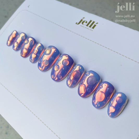 droplets - custom luxury press-on nails set