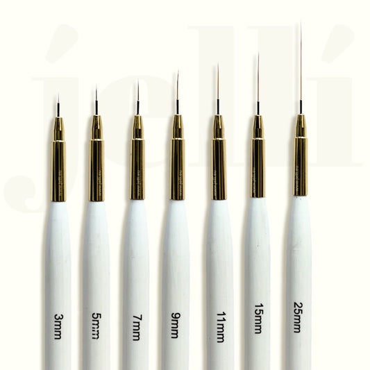 7pcs set ultra thin detail fine liner brushes for nail art & painting