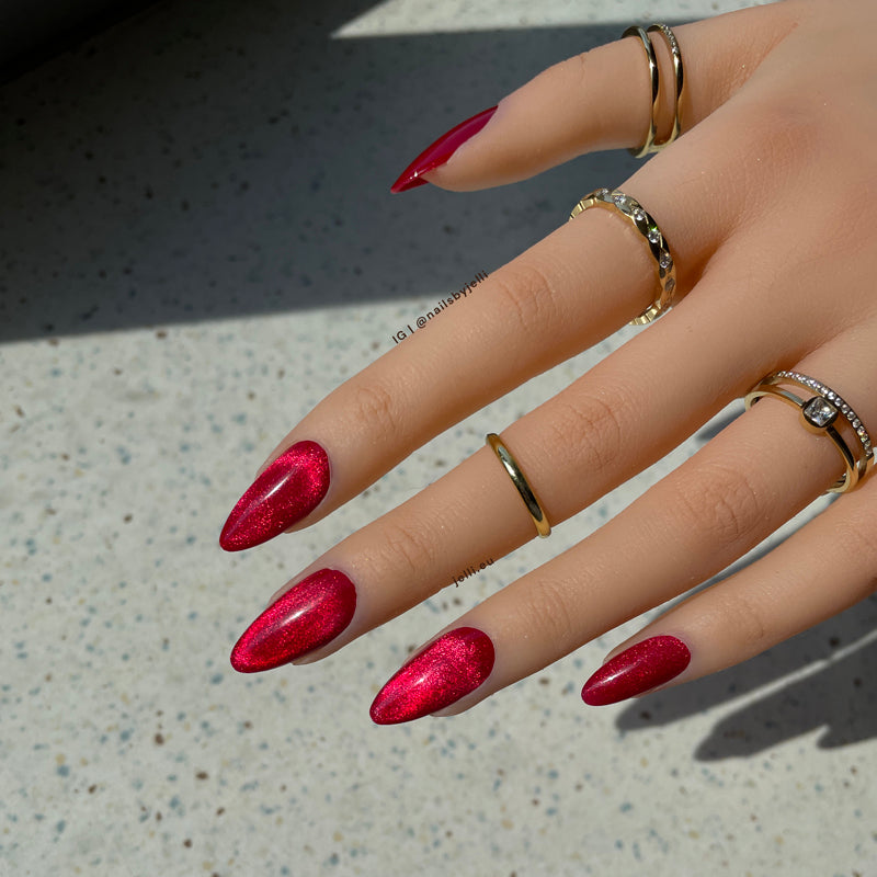 red velvet - custom luxury press-on nails set