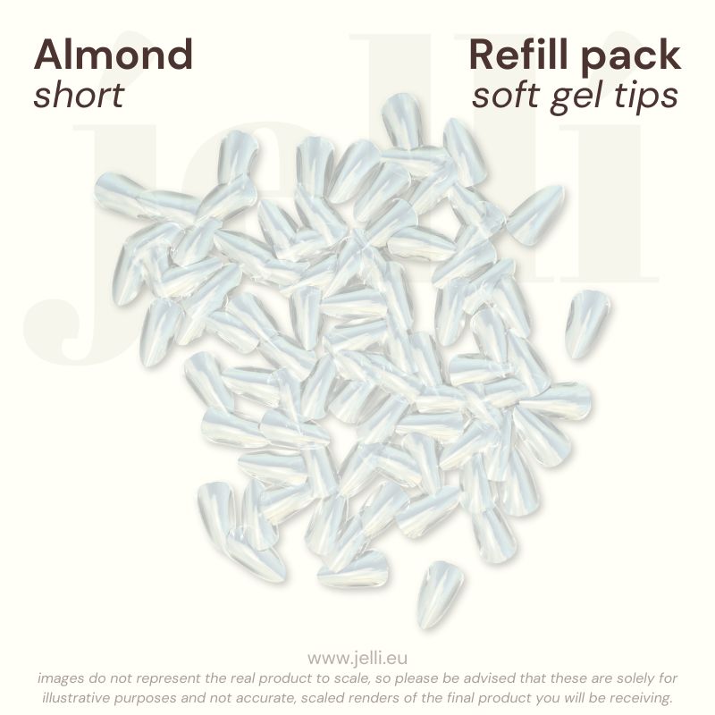 jellí - pachet rezervă midgală S soft gel tips