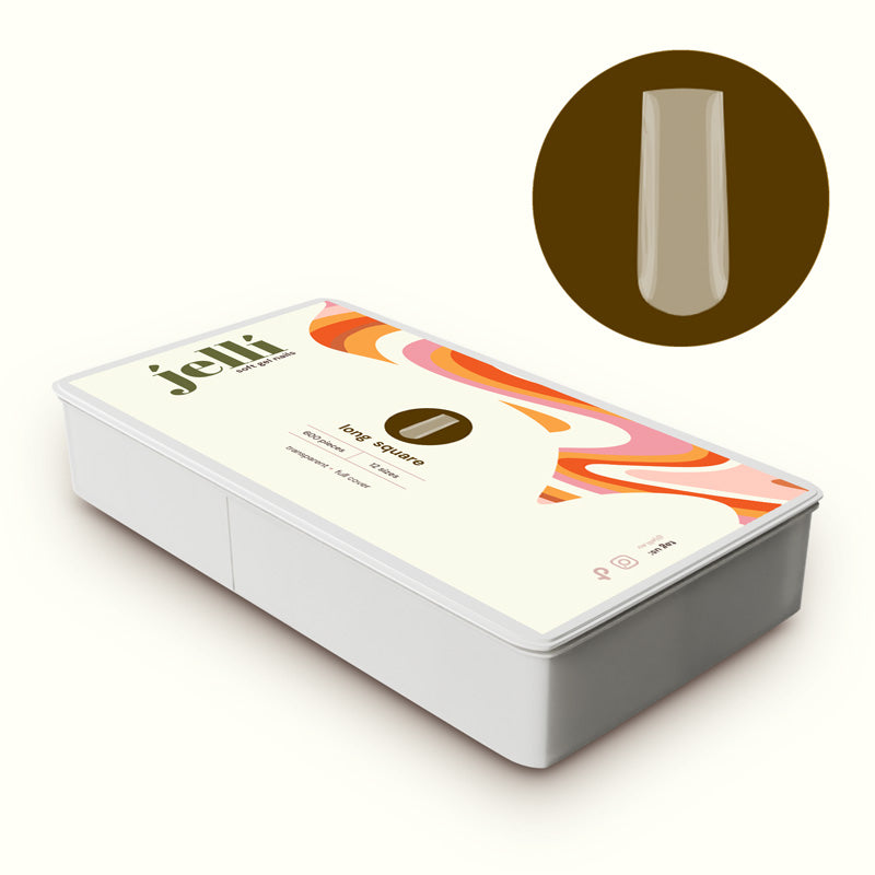 jellí - pătrat lung soft gel tips