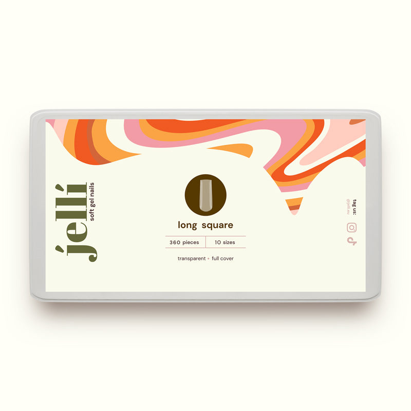 jellí - pătrat lung soft gel tips