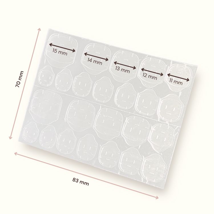 M/L sticky tabs adeziv dublu pentru unghii press-on