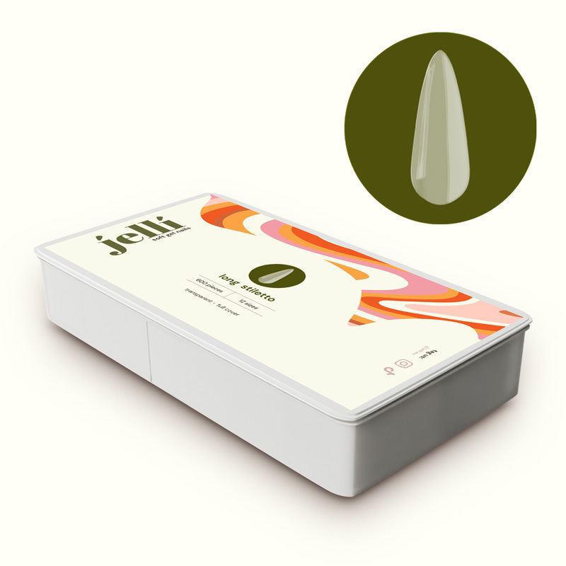 jellí - long stiletto soft gel tips