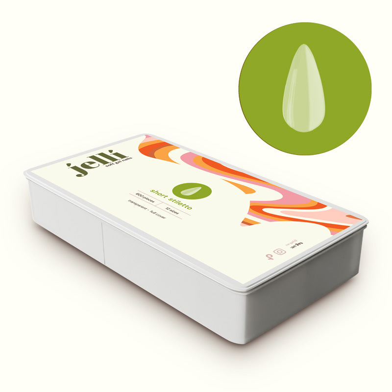 jellí - short stiletto soft gel tips