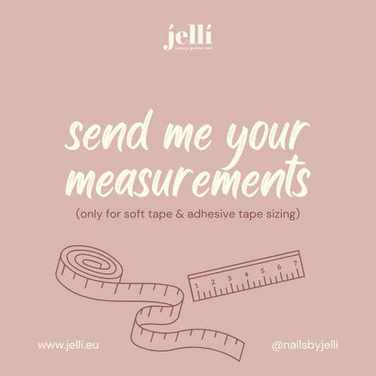 tape measurements for custom luxury press-on nails