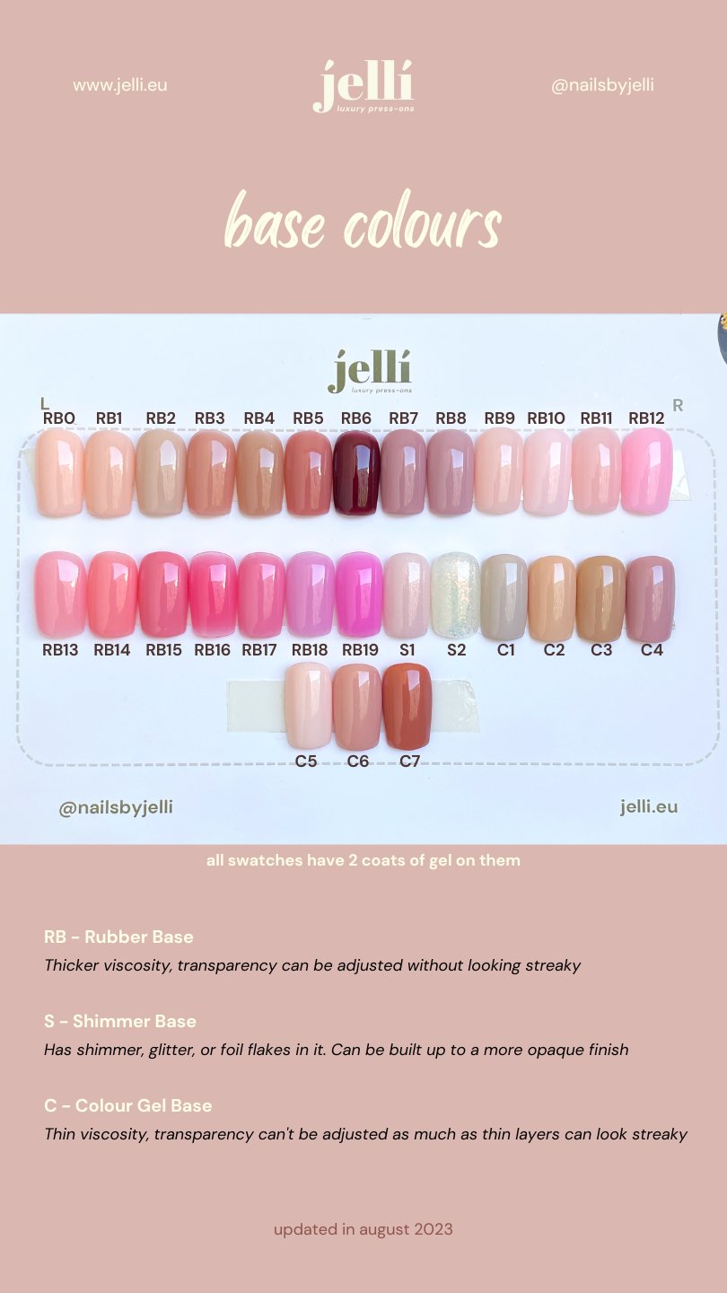 3 solid colour bundle custom press-on nails set - Jellí
