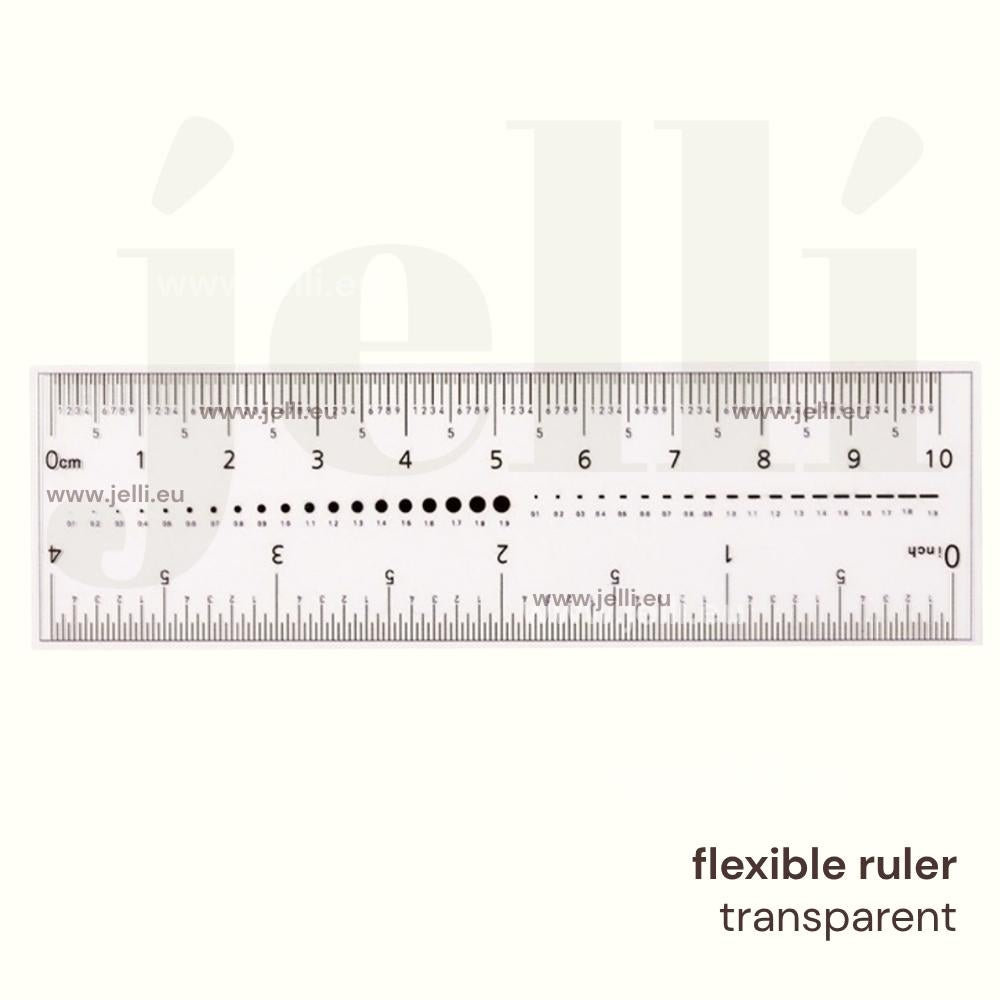 riglă flexibilă pentru nail art și măsurători