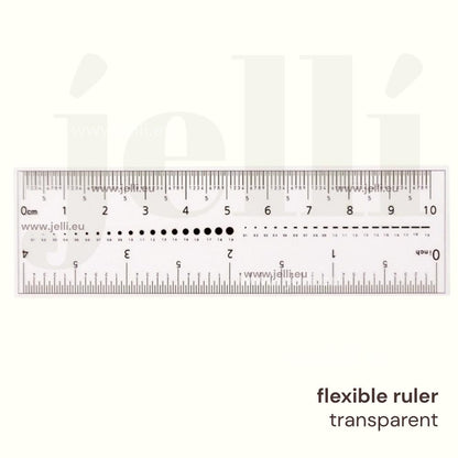 riglă flexibilă pentru nail art și măsurători