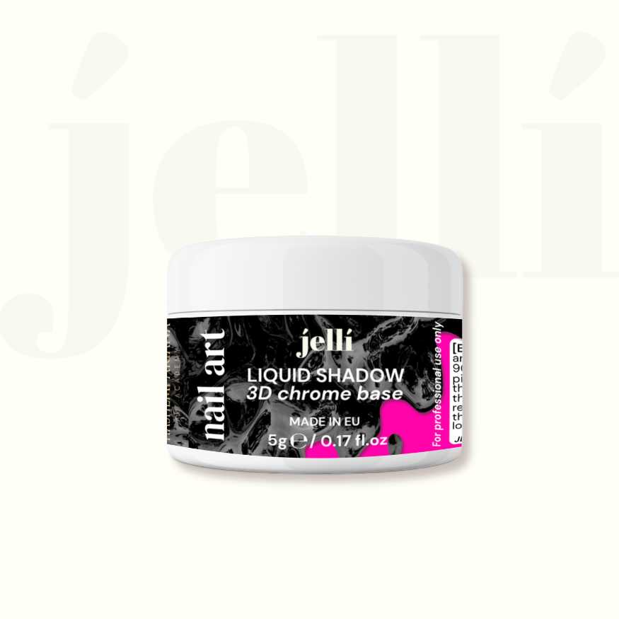 jellí liquid shadow 3D chrome base UV/LED x HASHEMI ARIANA