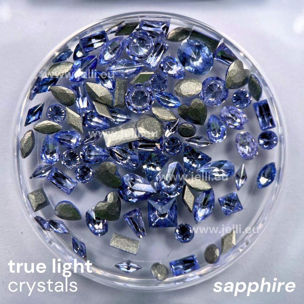 jellí true light crystals CZ - sapphire
