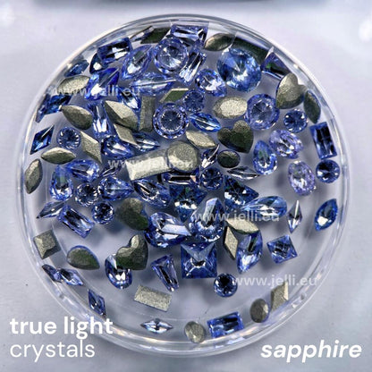 jellí true light crystals CZ - sapphire