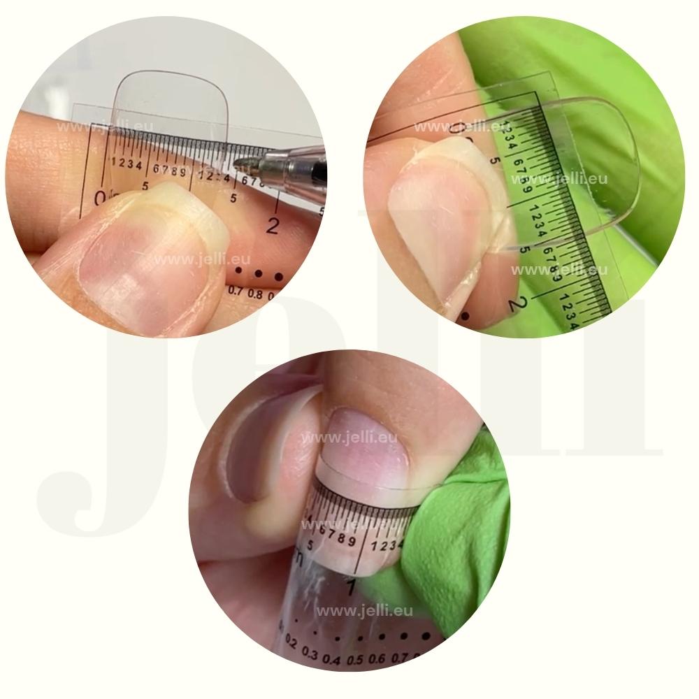 riglă flexibilă pentru nail art și măsurători