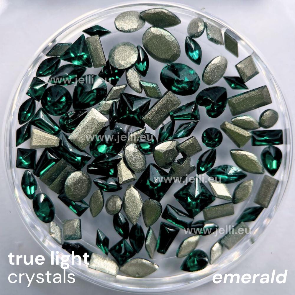 jellí true light crystals CZ - emerald