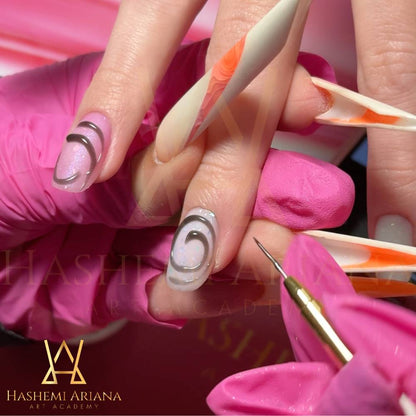 jellí liquid shadow 3D chrome base UV/LED x HASHEMI ARIANA