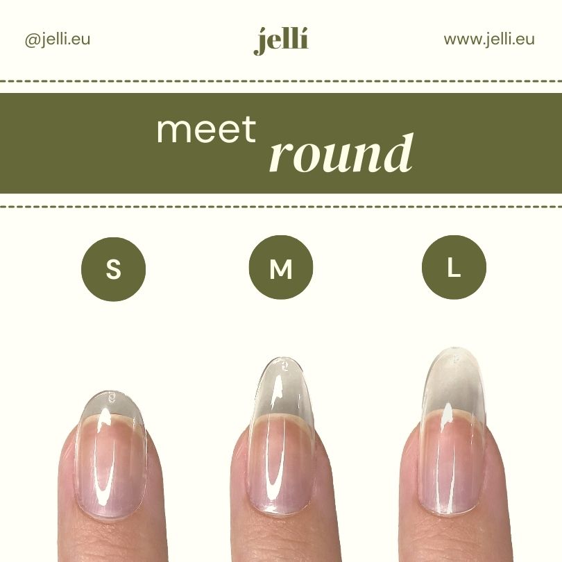 jellí - round scurt soft gel tips