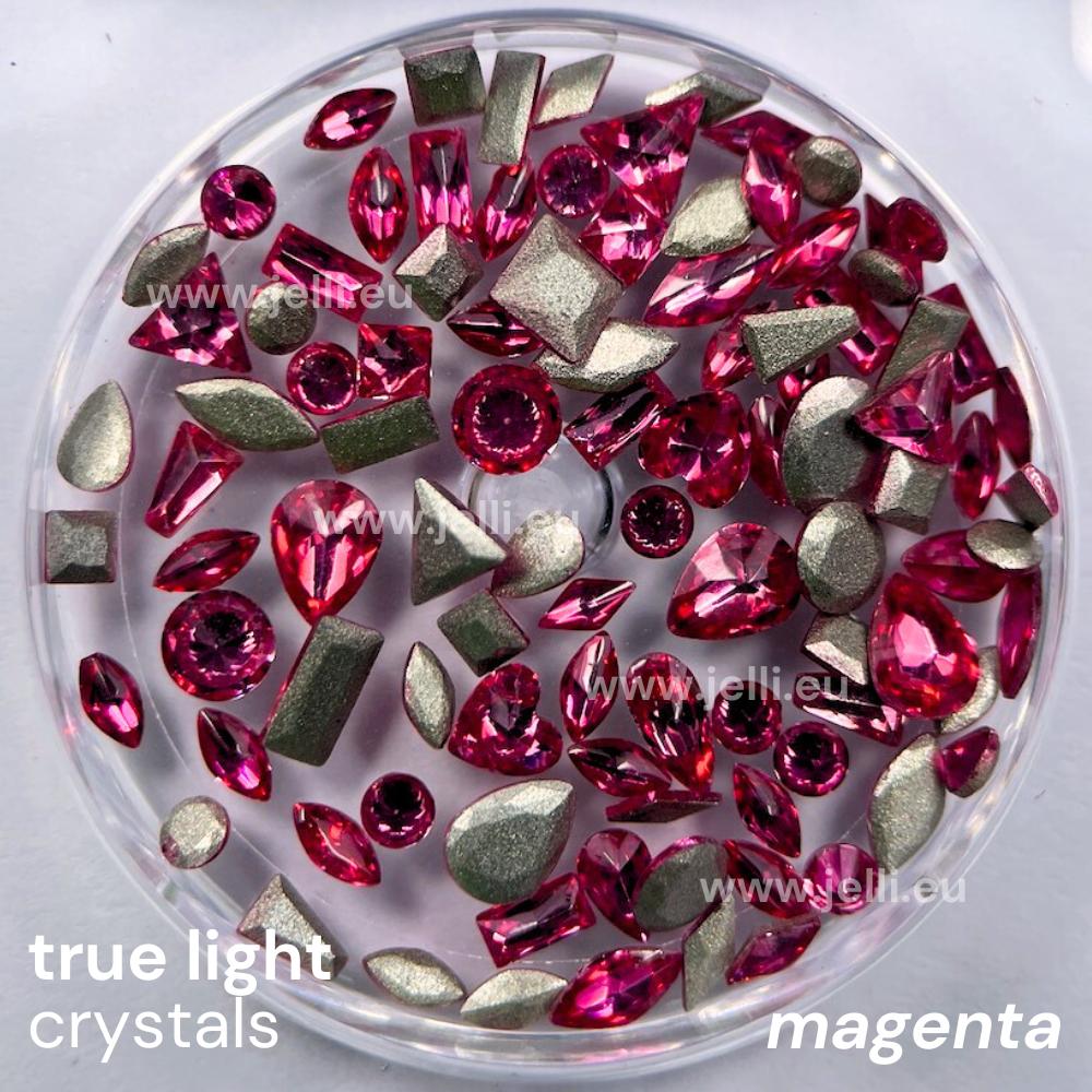 jellí true light crystals CZ - magenta