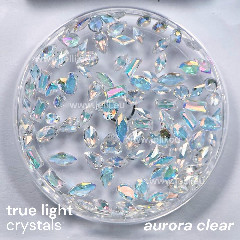 jellí true light crystals CZ - aurora clear