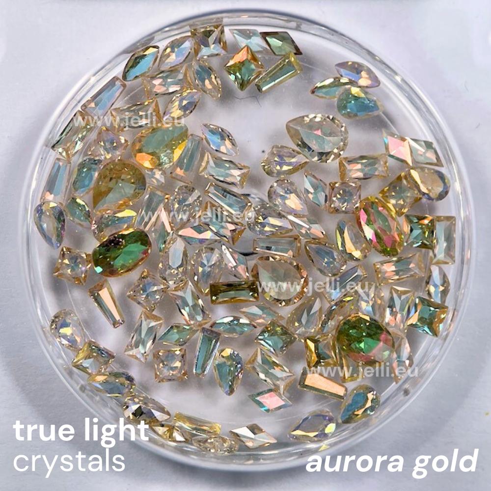 jellí true light crystals CZ - aurora gold