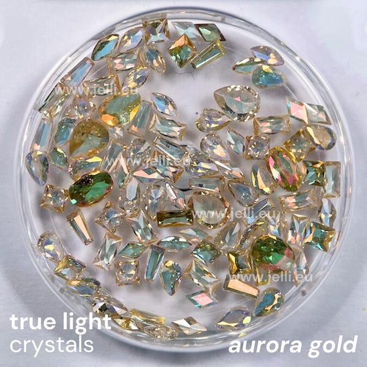 jellí true light crystals CZ - aurora gold
