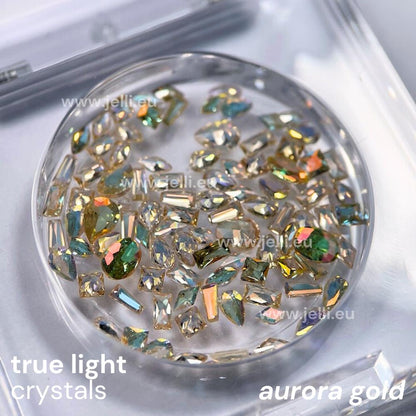 jellí true light crystals CZ - aurora gold