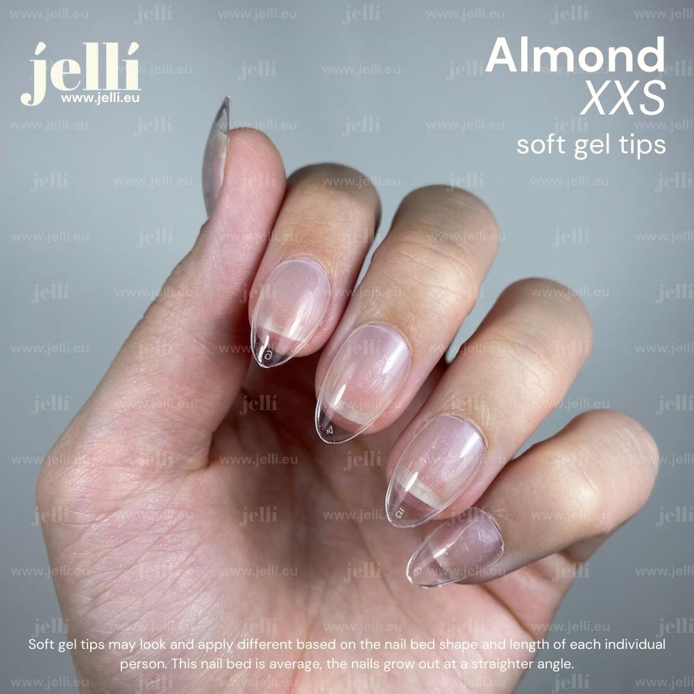 jellí - xxs almond soft gel tips