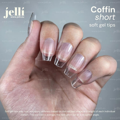 jellí - short coffin soft gel tips