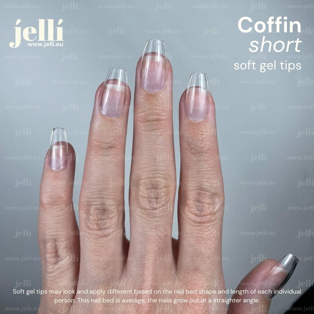 jellí - short coffin soft gel tips