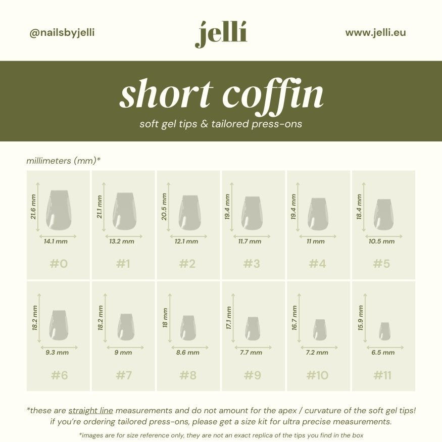 [PRECOMANDĂ] jellí - coffin scurt soft gel tips