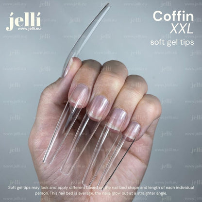 [PRECOMANDA] jellí - coffin xxl soft gel tips