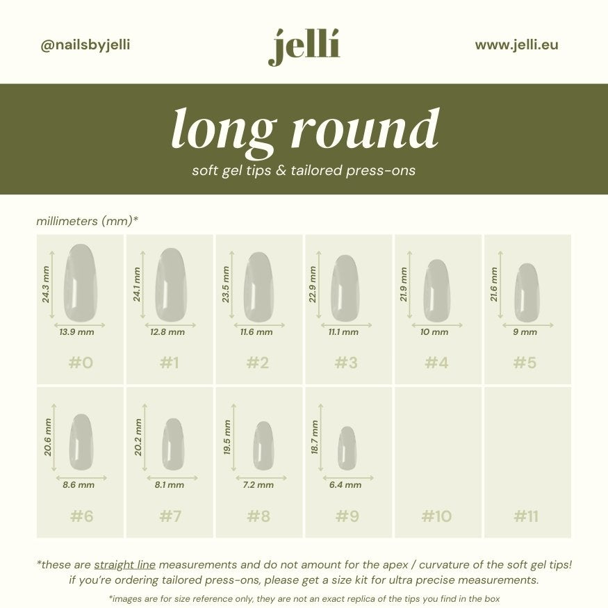 jellí - rotund lung soft gel tips