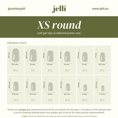 [PREORDER] jellí - extra short round soft gel tips