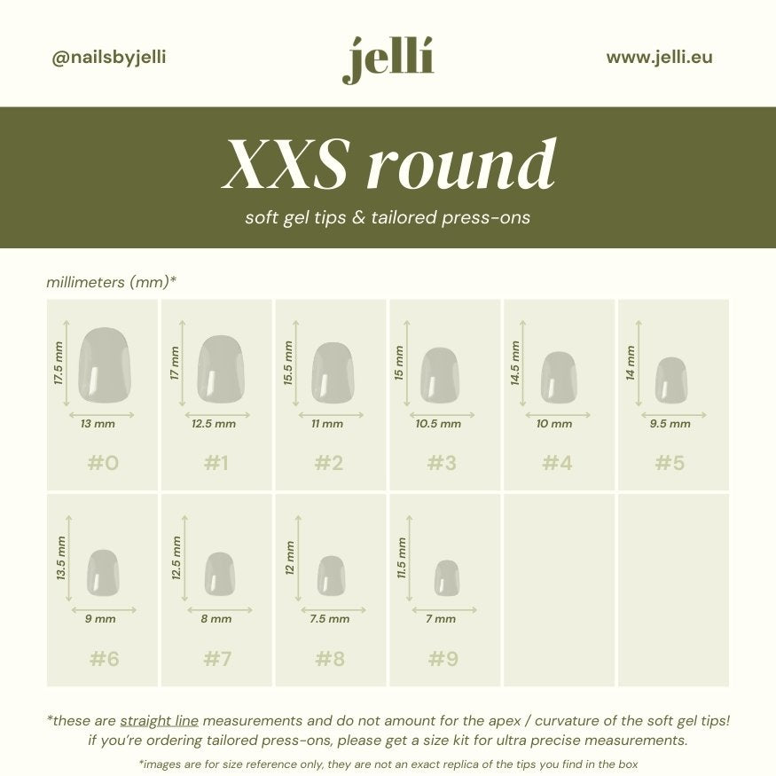 tape measurements for custom luxury press-on nails