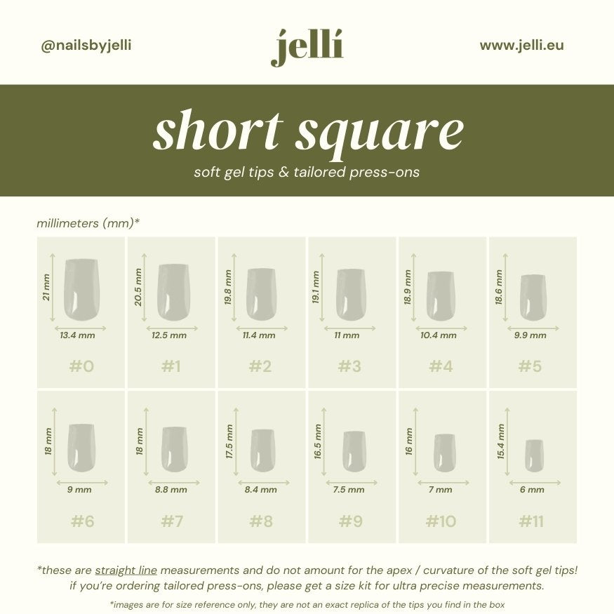 tape measurements for custom luxury press-on nails