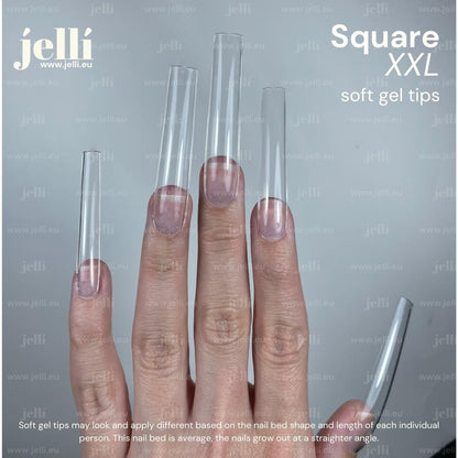 [PREORDER] jellí - xxl square soft gel tips