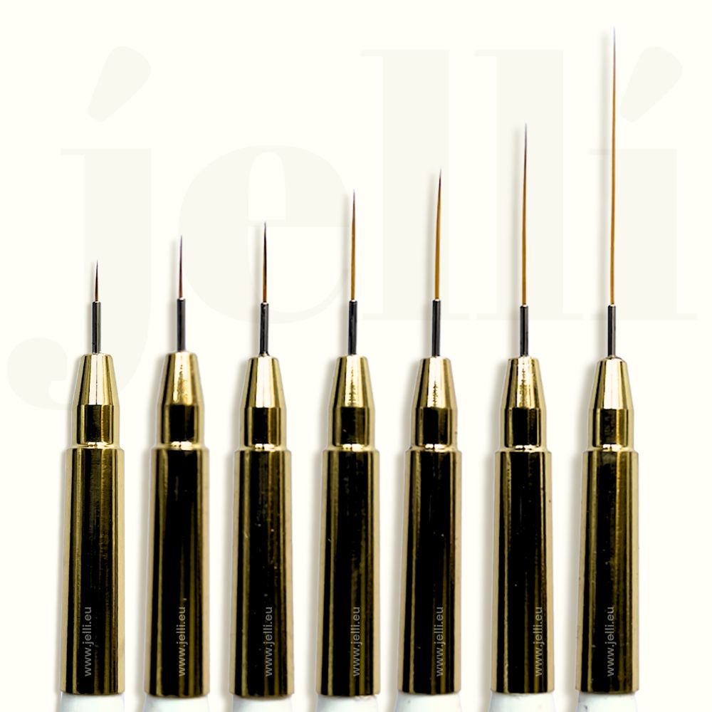 7pcs set ultra thin detail fine liner brushes for nail art & painting