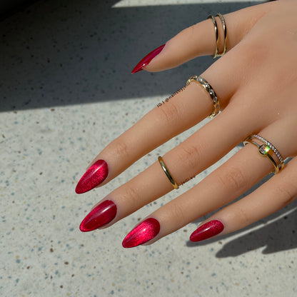 red velvet - custom luxury press-on nails set