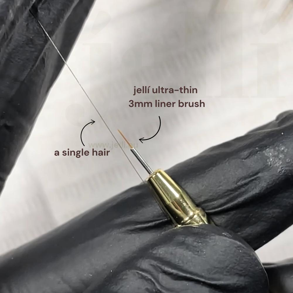 9mm ultra thin detail fine liner brush for nail art & painting